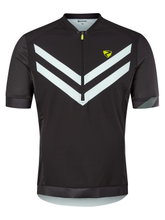 Ziener Fahrrad-Tshirt Nelis (Front-Reißverschluss, dreier Rückentasche, Mesheinsätze, schnelltrocknend) schwarz Herren