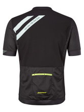 Ziener Fahrrad-Tshirt Nelis (Front-Reißverschluss, dreier Rückentasche, Mesheinsätze, schnelltrocknend) schwarz Herren