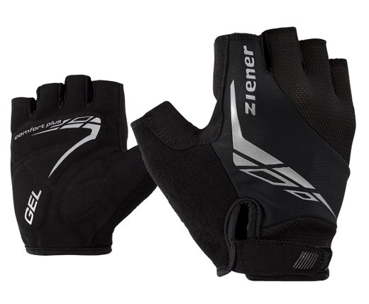 Ziener Fahrrad-Handschuhe Ceniz (Gel Polsterung, Ausziehhilfe) schwarz/schwarz - 1 Paar