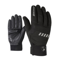 Ziener Winter Fahrrad-Handschuh Dallen Touch (Gel Polsterung, winddicht, wasserabweisend) schwarz