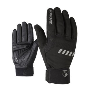 Ziener Winter Fahrrad-Handschuh Dallen Touch (Gel Polsterung, winddicht, wasserabweisend) schwarz