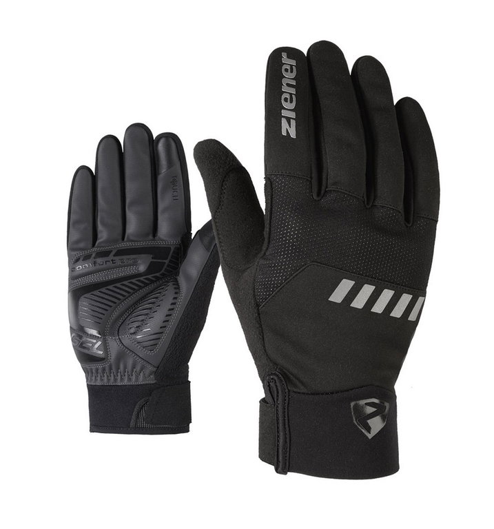 Ziener Winter Fahrrad-Handschuh Dallen Touch (Gel Polsterung, winddicht, wasserabweisend) schwarz