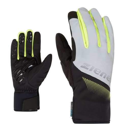 Ziener Winter Cycling Gloves Dilip As Touch (waterproof, windproof) black/yellow