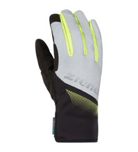 Ziener Fahrrad Winter-Handschuhe Dilip-Z AS® Touch (wasserdicht, winddicht) schwarz/grau/gelb - 1 Paar