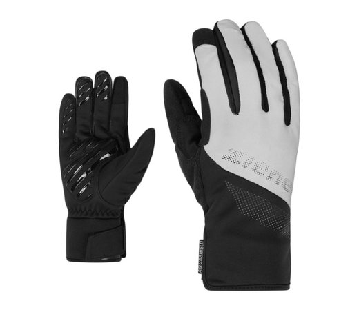 Ziener Fahrrad Winter-Handschuhe Dilip-Z AS® Touch (wasserdicht, winddicht) schwarz/grau - 1 Paar