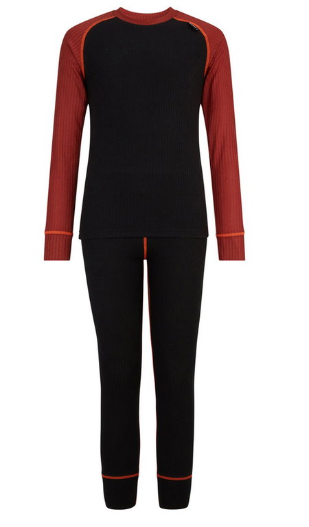 Ziener Funktionsunterwäsche-Set Jalia (Langarmshirt und lange Hose) schwarz Kinder
