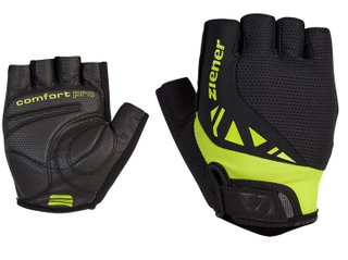 Ziener Fahrrad Handschuhe Callis (Foam Polsterung, Ausziehhilfe) schwarz/lime