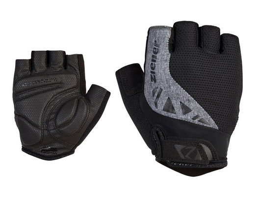 Ziener Fahrrad Handschuhe Callis (Foam Polsterung, Ausziehhilfe) schwarz/grau