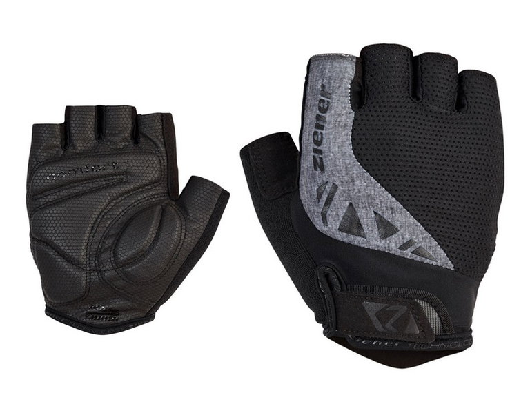 Ziener Fahrrad Handschuhe Callis (Foam Polsterung, Ausziehhilfe) schwarz/grau