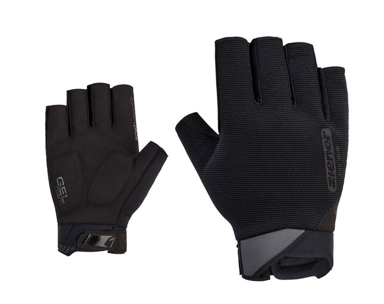 Ziener Cycling Gloves Coovi (Gel Foam Padding, Easy Pull) black