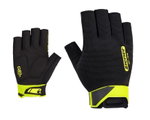 Ziener Bicycle Gloves Coovi (Gel Foam Padding, Pulling Aid) black/lemon