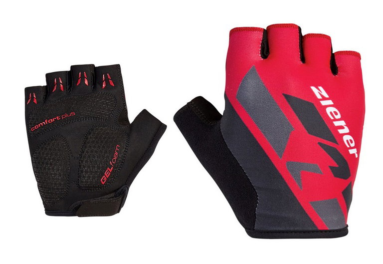 Ziener Fahrrad Handschuhe Crisander (Rennrad, Gel Foam Polsterung, Ausziehhilfe) rot