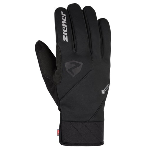 Ziener Fahrrad Handschuhe DONNI-Z WS PR (Gel Polsterung, winddicht) schwarz - 1 Paar