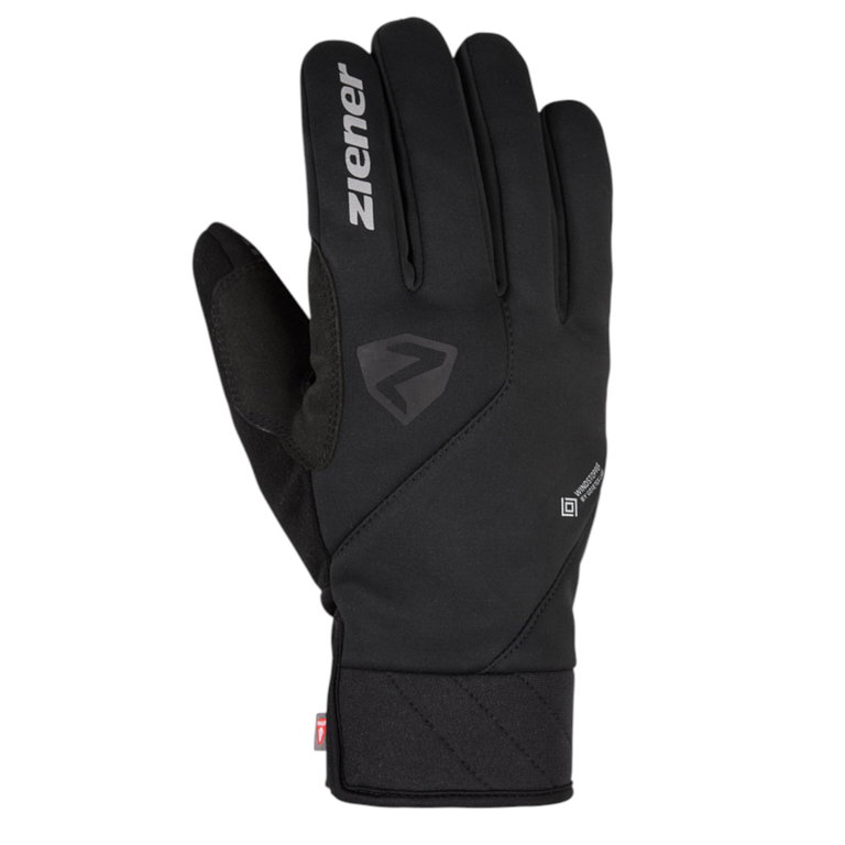 Ziener Fahrrad Handschuhe DONNI-Z WS PR (Gel Polsterung, winddicht) schwarz - 1 Paar