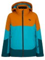 Ziener Winter-Skijacke Agimo-Z (wasserdicht, winddicht, warm) 2025 aquablau/orange Kinder