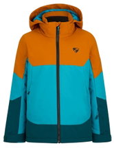 Ziener Winter-Skijacke Agimo-Z (wasserdicht, winddicht, warm) 2025 aquablau/orange Kinder