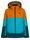 Ziener Winter Ski Jacket Agimo-Z (waterproof, windproof, warm) 2025 aquablue/orange children