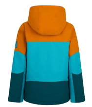 Ziener Winter-Skijacke Agimo-Z (wasserdicht, winddicht, warm) 2025 aquablau/orange Kinder