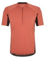 Ziener Fahrrad-Shirt Nadex (Front-Reißverschluss, Mesheinsätze, schnelltrocknend) orange Herren