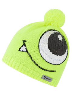 Ziener Knitted Hat (Pom Pom) Iago Neon Green Children