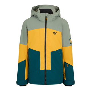 Ziener Winter Ski Jacket Agimo-Z (waterproof, windproof, warm) 2026 yellow/multicoloured children