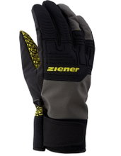 Ziener Winterhandschuhe Garim AS® Glove Ski Alpine (winddicht, wasserdicht) schwarz/grau/gelb Herren - 1 Paar