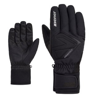 Ziener Winter Gloves Gatis AS® Glove Ski Alpine (windproof, waterproof) black men's - 1 pair