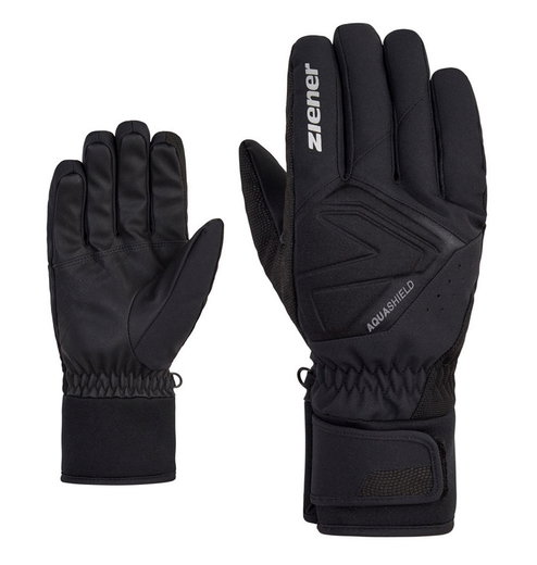 Ziener Winterhandschuhe Gatis AS® Glove Ski Alpine (winddicht, wasserdicht) schwarz Herren - 1 Paar