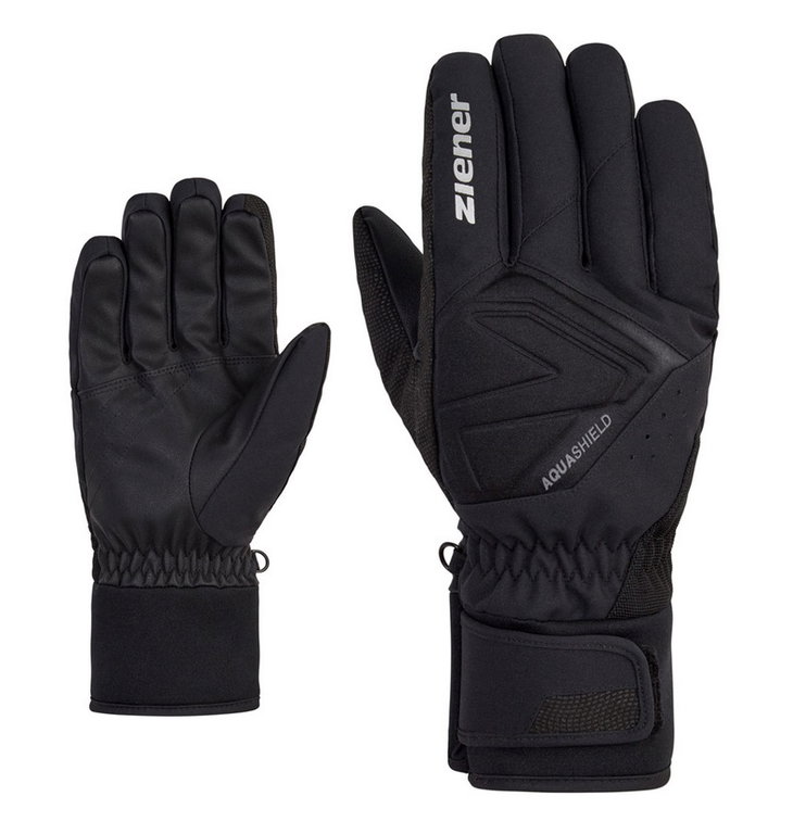 Ziener Winterhandschuhe Gatis AS® Glove Ski Alpine (winddicht, wasserdicht) schwarz Herren - 1 Paar