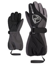 Ziener Winterhandschuhe Lauro AS® (Skihandschuhe, wasserdicht, winddicht) schwarz/grau Kinder - 1 Paar