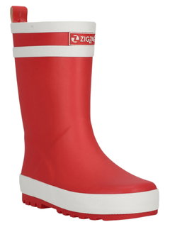 Zigzag rubber boots Hurricane Kids red children
