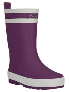 Zigzag rubber boots Hurricane Kids purple children