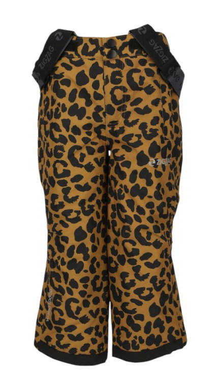 Zigzag Zimowe Spodnie Narciarskie Soho Printed Ski Pant W-PRO 10000 (wodoodporne, oddychające, z osłoną na śnieg) złoty/czarny dziecięce
