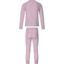 Zigzag Funktionsunterwäsche-Set Terry Merino Wool Ski Underwear (Langarmshirt und lange Hose) lila Kinder