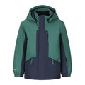 Zigzag Winter-Skijacke Arctic Ski Jacket W-Pro 10000 (wasserdicht, winddicht) grün/navyblau Kinder
