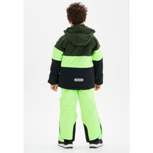 Zigzag Winter Ski Jacket Taylora W-PRO 15,000 (4-way stretch, waterproof, windproof) black/lime/green children