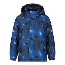 Zigzag Winter Ski Jacket Funzone Printed Ski Jacket W-PRO 10000 (waterproof, windproof) dark blue children