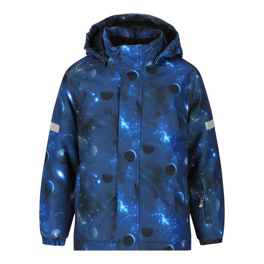 Zigzag Winter Ski Jacket Funzone Printed Ski Jacket W-PRO 10000 (waterproof, windproof) dark blue children