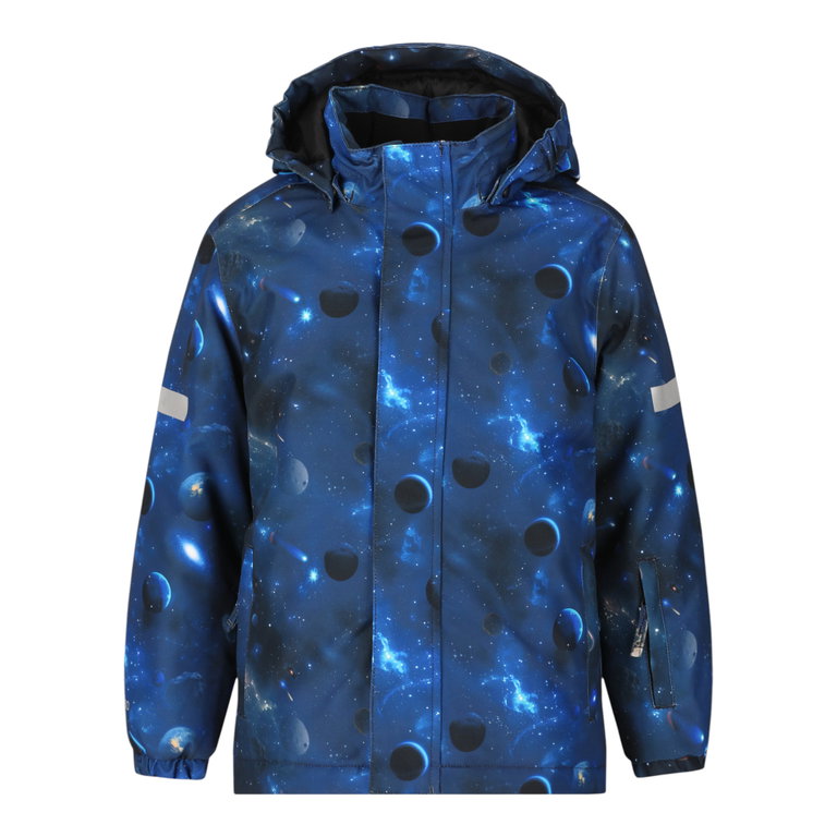Zigzag Winter-Skijacke Funzone Printed Ski Jacket W-PRO 10000 (wasserdicht, winddicht) dunkelblau Kinder