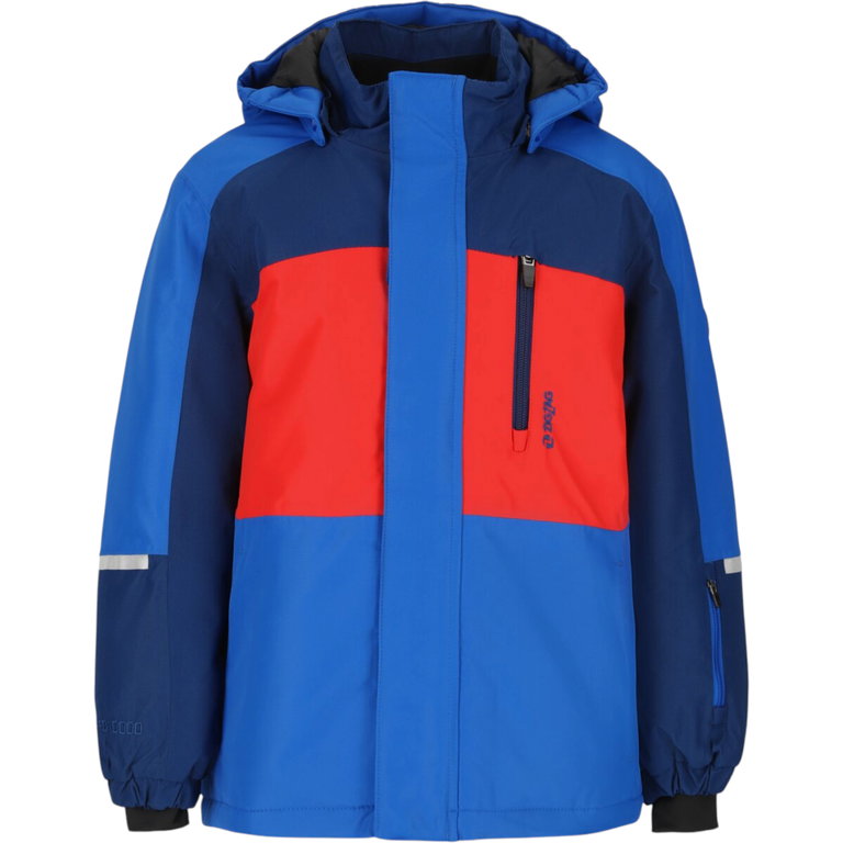 Zigzag Winter-Skijacke Scout W-PRO 10.000 (wasserdicht, winddicht) blau/rot Kinder
