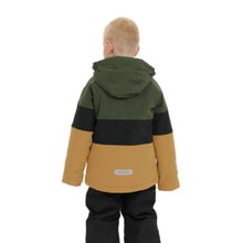 Zigzag Winter-Skijacke Taylora W-PRO 15.000 (4-Wege-Stretch, wasserdicht, winddicht) carmelbraun/olivegrün Kinder