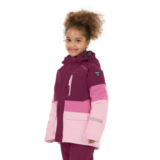Zigzag Winter-Skijacke Taylora W-PRO 15.000 (4-Wege-Stretch, wasserdicht, winddicht) rosa/violett Kinder
