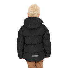 Zigzag Winterjacke Lusano Puffer (wasserdicht, winddicht, wärmend dank Daunenfüllung) schwarz Kinder