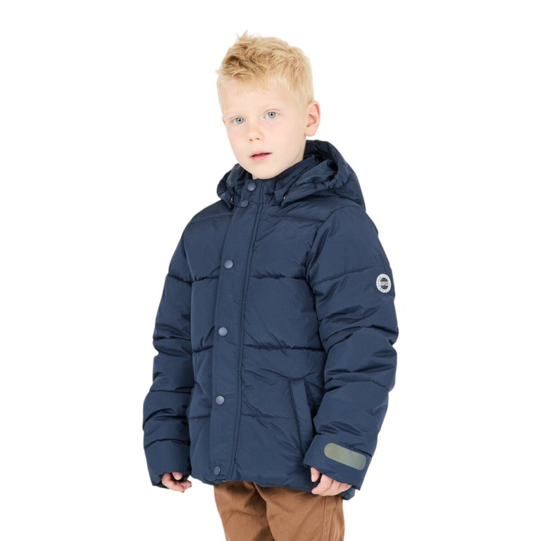 Zigzag Winterjacke Lusano Puffer (wasserdicht, winddicht, wärmend dank Daunenfüllung) navyblau Kinder