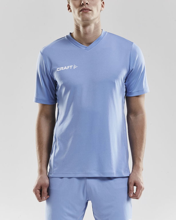Craft Sport-Tshirt (Trikot) Squad Solid - lockere Schnitt, schnelltrocknend - hellblau Herren