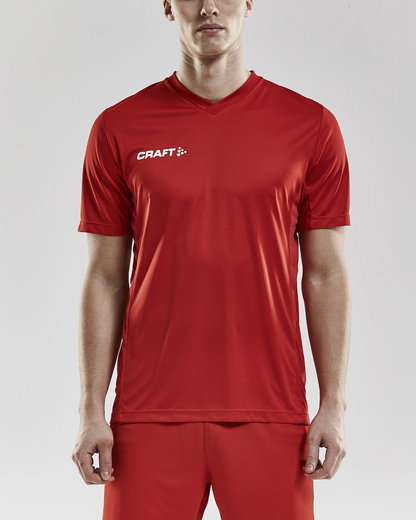 Craft Sport-Tshirt (Trikot) Squad Solid - lockere Schnitt, schnelltrocknend - rot Herren
