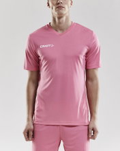 Craft Sport T-shirt (Jersey) Squad Solid - loose fit, quick-drying - pink Men