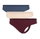 adidas Unterwäsche Slip Thong (perfekte Passform) blau/rot/natur Damen - 3 Stück