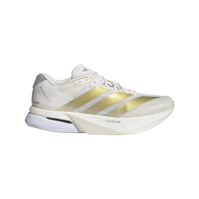 adidas Laufschuhe Adizero Boston 13 (Dämpfung) weiss/gold Herren