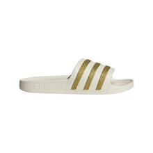 adidas swimming shoes Adilette Aqua 3-stripes (Cloudfoam footbed, moulded EVA strap) beige/gold - 1 pair